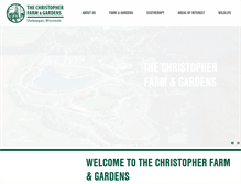 Tablet Screenshot of christopherfarmandgardens.org